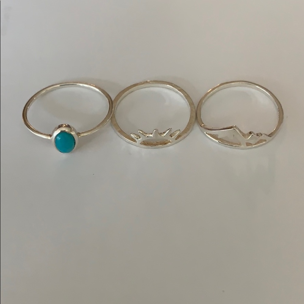 Set of three pura vida rings